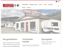 Tablet Screenshot of hagen-caravan.no